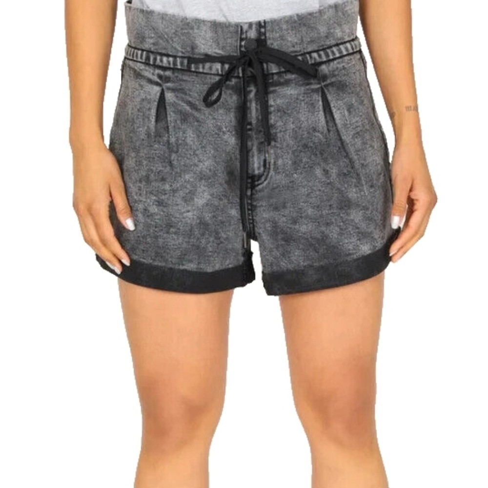 Rewash High Waist Strawdring Shorts